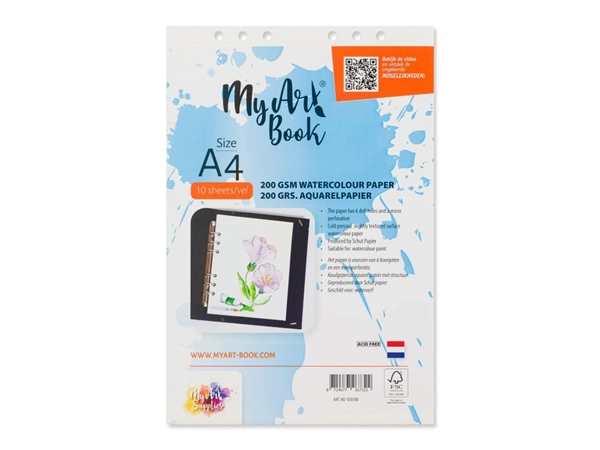 Een MyArt®Book 200 grams aquarel papier A4 koop je bij Terpen Tijn